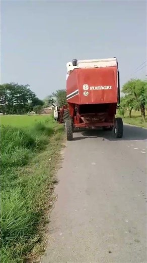 Combine Harvester Cutting Rice | Harvest Time in the Village