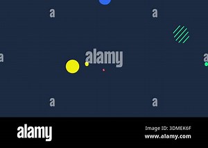 Abstract hexagon geometric background, animated pattern