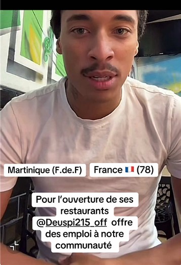 @Deuspi215_off pour l’ouverture des ses #restaurant il ouvre des poste pour la communauté #antillaise #paris #martinique