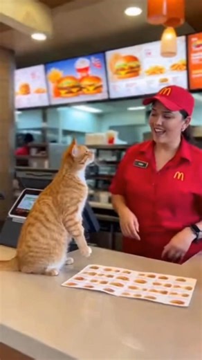 Angry Cat Rejects His Cheeseburger Order 🍔😾 #cat #funny #funnycats #cutecat #animals #orangecat #fpy