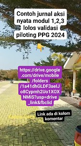 113K views · 507 reactions | Contoh jurnal aksi nyata modul 1, 2,3 lolos validasi piloting PPG 2024 #fbpro #reels #infoguru #gurusd #fyp #masukberanda | Kanza Caca | Facebook