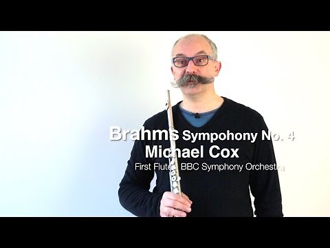 Brahms Symphony No. 4 - flute solo with Michael Cox