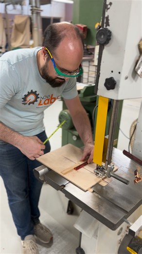 Woodshop Wednesday: The Band Saw in Action This tool makes curved and straight cuts, perfect for woodworking projects of all kinds. Here’s @onepitman cutting wood in our shop. #WoodshopWednesday #NovaLabs #Woodworking #Makerspace #FairfaxVA #DMVmakers | Nova Labs