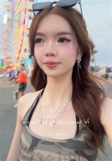 Rave Edition: Dressed Up GF vs Casual BF Outfits