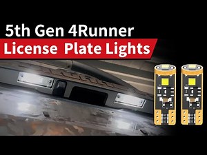 5th Gen 4Runner | How to install LED license Plate Lights