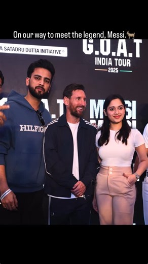 @elv.legacy on Instagram: "Unexpected Collab With Messi🐐 #elvishyadav #elvisharmy #messi #messiindiatour #trendingreels #trending #viral #reels #explorer"