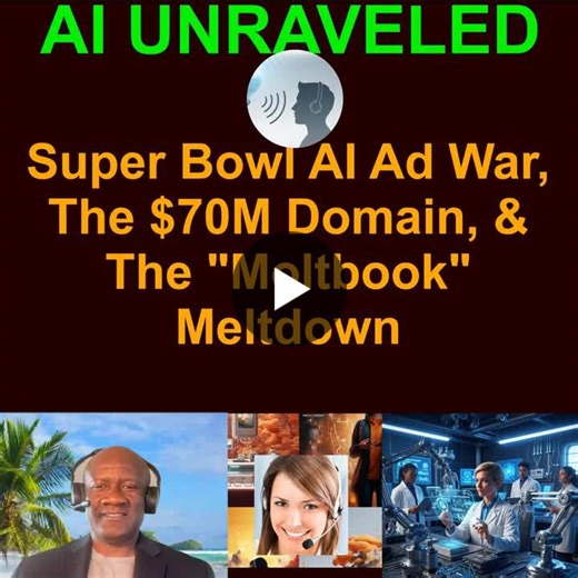 AI Super Bowl Ads, $70M Domain Sale, Moltbook Collapse | Etienne Noumen, P.Eng posted on the topic | LinkedIn