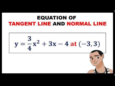 FINDING EQUATIONS OF TANGENT LINE AND NORMAL LINE || THE DERIVATIVE