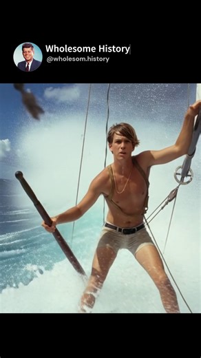 @wholesom.history on Instagram: "At just 16 years old, Robin Lee Graham set off from California to sail around the world completely alone. His journey lasted six years, filled with storms, loneliness, and countless challenges. Along the way, he traveled with two cats and even met his future wife in South Africa. National Geographic sponsored much of his voyage, even replacing his boat when the original Dove wore out. His father, an avid sailor, had equipped him with great skill, and both parents