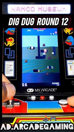 Dig Dug Round 12 ☆ Namco Museum Mini Player