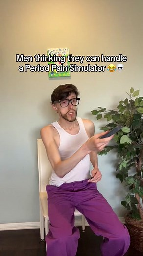 Men Trying a Period Pain Simulator 😂💀