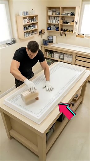 Stunning Button Knitting DIY Table #diy