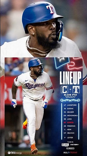 Texas Rangers pregame talk & lineup for tonight’s game vs Cleveland