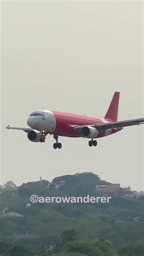 AIR INDIA EXPRESS A320-200 landing at Chennai Airport #shorts #aviation #plane #mumbai #landing