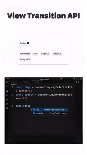 How to create View Transition API using #js #coding #frontenddevelopment #programming #webdesign