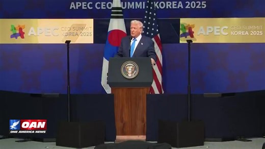 President Trump praises South Korea’s economic “miracle” and its free, enduring democracy. Subscribe to OAN LIVE to watch now https://live.oann.com/home.ktv?utm_source=socials&utm_medium=social media&utm_campaign=FB “The Republic of Korea is a cherished American friend and a close ally. And as we can see in this beautiful city, it’s truly one of the most remarkable nations anywhere on earth.” | One America News Network