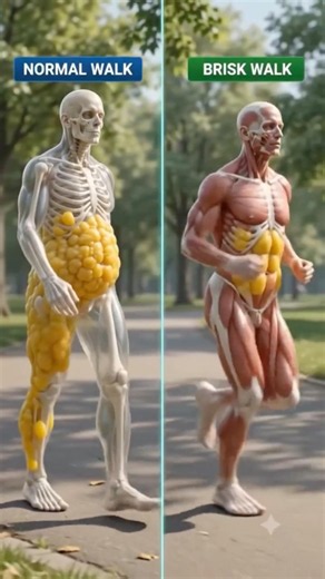 Normal Walk vs Brisk Walk – Which Burns More Belly Fat? 🔥