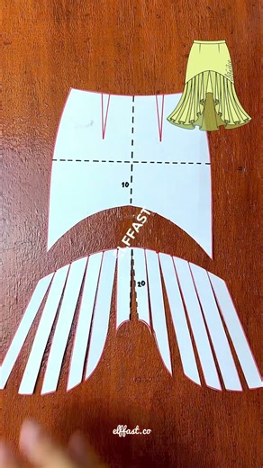 Twirl into the weekend with this pretty skirt #sewingtutorial #patternmaking #diyfashion #sewyourown