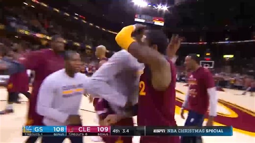 575K views · 9.8K reactions | The final minutes of the 2016 NBA Christmas Day matchup between the Golden State Warriors and Cleveland Cavaliers ❄️ | NBA on ESPN | Facebook