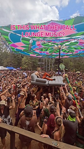 Mood Swing & Chevy Bass on Instagram: "Playing music and frolicking about can be exhausting. To avoid burn out, it’s important to put your feet up every now and then, even if it’s mid set. Lounging about taking a mental health break @mushroom_valley_festival 🎥 @wink.phot0s #moodswingandchevybass #mushroomvalley #musicfestival"