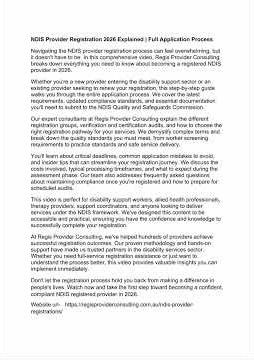 NDIS Provider Registration 2026 Explained | Full Application Process