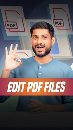 4.6K views · 38 reactions | Edit PDF Files . . . . . #EditPDF #PDFEditing #PDFTools #DocumentEditing #WorkSmarter #DigitalWorkspace #ProductivityTips #PDFConverter #OfficeHacks #TechMadeEasy | Geeky Vikas | Facebook