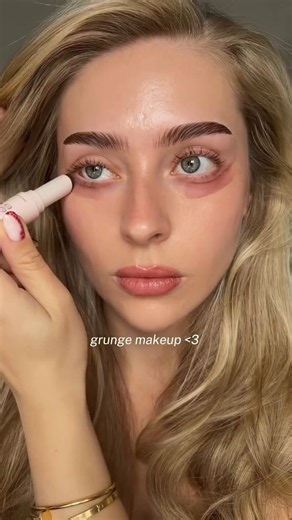 Grunge-chic" baddie makeup 💖 #makeup #shorts #amazing