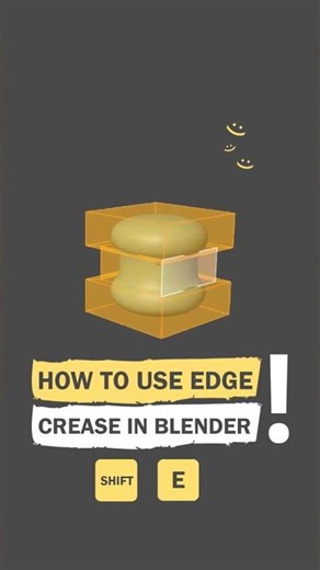 How to Use Edge Crease in Blender#blender #blendertutorial #modelingtips #blender3d #cgthink