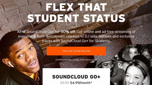 SoundCloud Go+ Is Now Half Off for Students