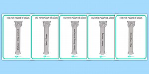 The 5 Pillars of Islam Display Posters