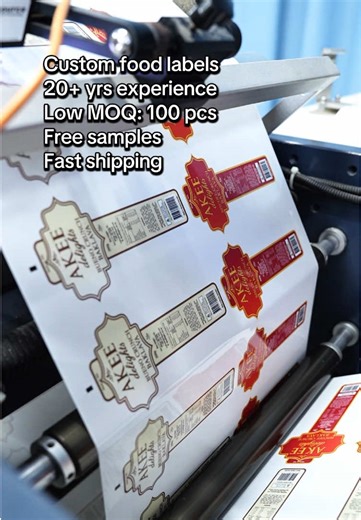 Your product can taste amazing... But packaging is what sells it first🔥 Fresh jar labels straight from production Ideal for handmade food brands and gourmet jars🥫 #fyp #label #stickers #food #packaging