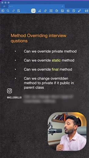 Interview Questions on Method Overriding