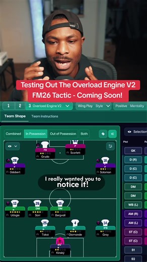 Testing Out The Overload Engine V2 FM26 Tactic - Coming Soon! #soccer #fm26 #footballmanager2026 #soccertiktok #Soccer