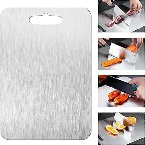 New Titanium Cutting Board - Double-Sided Food-Grade for Kitchen, Cutting Meats, Fruits and Vegetables (12x8) - 1 Pack