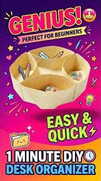 Easiest Desk Organizer DIY! 📦✨ #Shorts #Origami #Minimalist