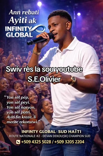 Infinity global yon sèl pèp yon sèl peyi ann rebati ayiti ak infinity global. #FenètAluminium #ConstructionHaiti #LesCayes #FenetreAluminium