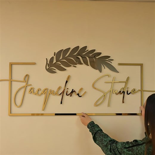 3D Stainless Steel Letter Sign | Metal Letters With Acrylic Backing | Office & Shop Wall Sign - Etsy UK