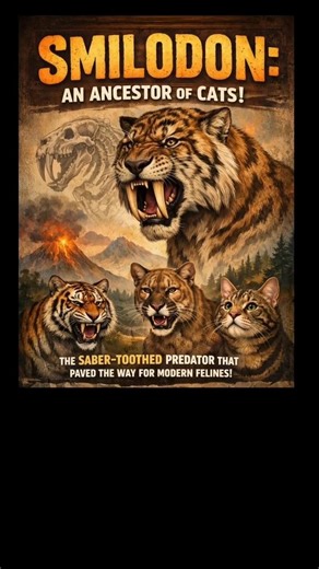 Smilodon: The Extinct Saber-Toothed Cat and Ancient Ancestor of Modern Cats