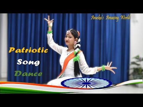 Patriotic Song Dance | Desh Bhakti Song | Easy Dance Steps | Anuska's Amazing World