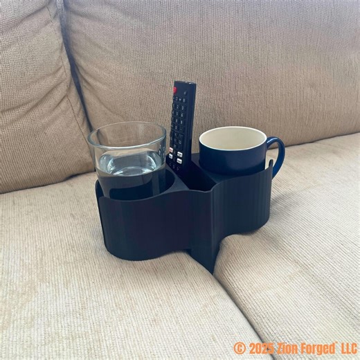 Couch Cup Holder: 3D Printed Sofa Organizer for Drinks & Remote - Etsy