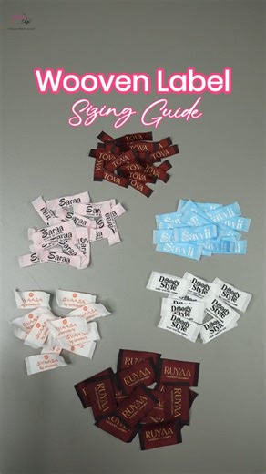 Ribbon Edge on Instagram: "Woven Labels Sizing Guide At Ribbon Edge, our woven labels are crafted to give your brand a premium identity. Available in different sizes, they’re durable, elegant, and perfect for every type of apparel. Because the right label is more than just a tag – it’s your brand’s signature. Size Available:- 12mm, 15mm, 20mm, 25mm, 33mm, 38mm . . . DM Us If You Want To Grab Customized Ribbon Rolls . . . #RibbonEdge #WovenLabels #SizeGuide #premiumbranding #brandidentity #busine