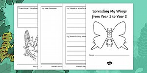 Spreading My Wings from Year 1 to Year 2 Transition Activity Booklet