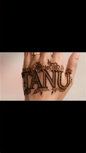 Tanu Name Mehndi Design | Alphabet Mehndi Design ❤️ ”Simple Tanu Name Mehndi Design with Alphabet ❤️