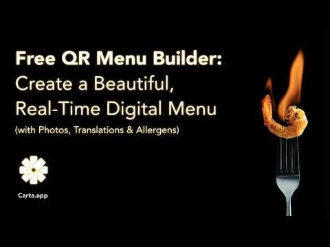Carta — Create a free and beautiful digital menu for your restaurant or bar
