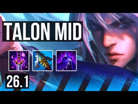 TALON vs EKKO (MID) | 10k gold comeback, 46K damage | KR Master | 26.1