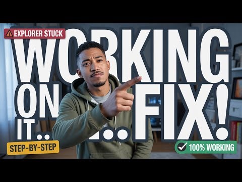 File Explorer Stuck on “Working on It”? Fix Endless Loading (Windows 10/11 | 2025)