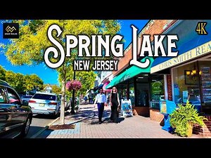 Spring Lake New Jersey Downtown Walking Tour 4K