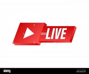 Live streaming logo. Business icon. Stream interface. Vector stock illustration Stock Vector Image & Art - Alamy