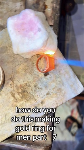 #prasamshagoldahop #creatorsearchinsights #gold24k #how do you do this making gold ring for men? part7 #easy making