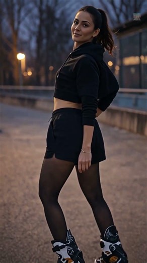 Hard Stop Skill by LINA 🛼🔥#Lina #Skating #HardStop #Phonk #UrbanAesthetic #Sport #NightRun